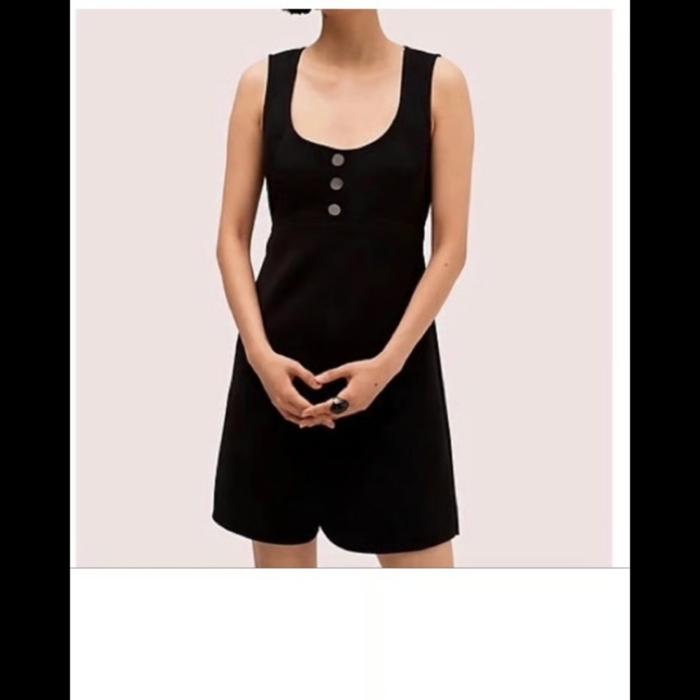 Kate Spade Sleeveless Black Mini Shift Dress